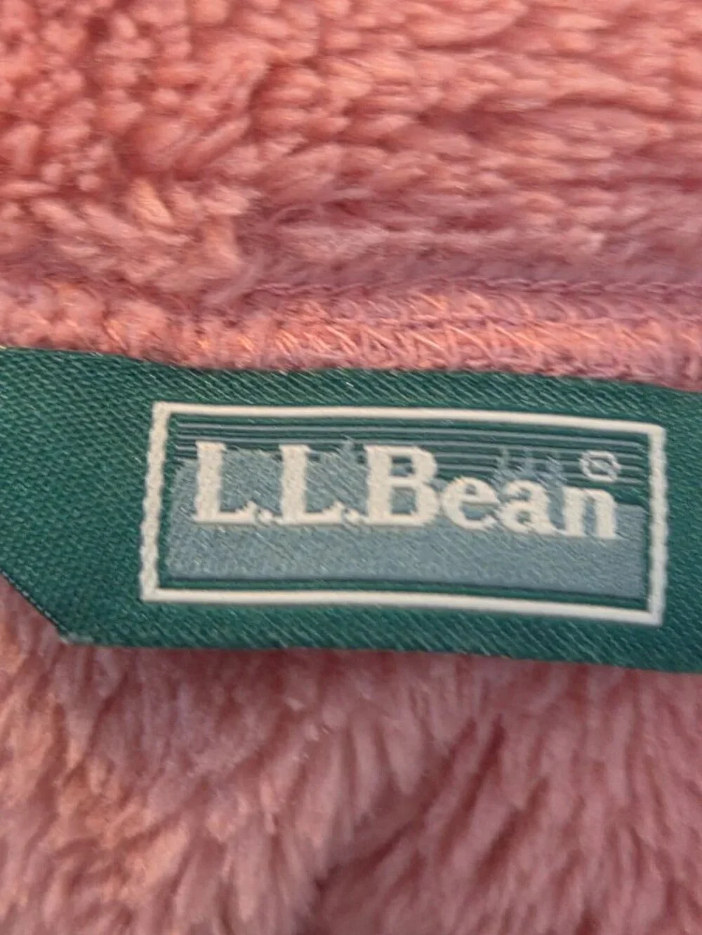 L.L.Bean Girls Hi-Pile Fleece Hooded Jacket M Coral Pink Gorpcore Cozy Gorpcure
